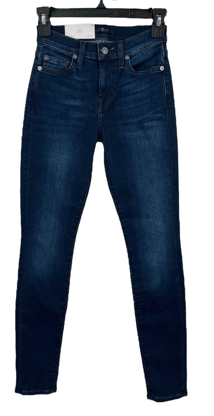 7 for All Mankind jeans Gwenevere the ankle skinny denim blue size 24